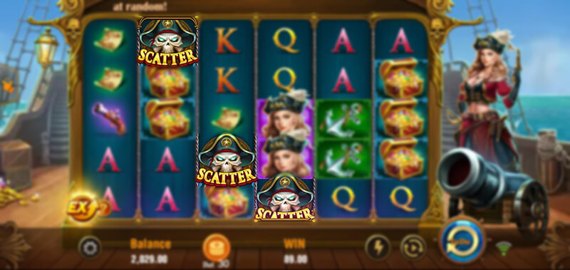 JILI Pirate Queen Slot - Scatter Symbol