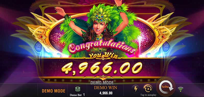 JILI Samba Slot - Free Spins Bonus Total Win