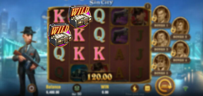 JILI Sin City Slot - Wild Symbol