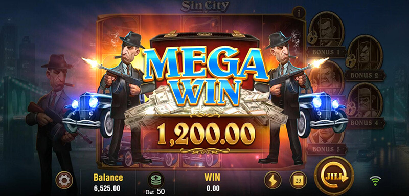 JILI Sin City Slot - Win Multiplier