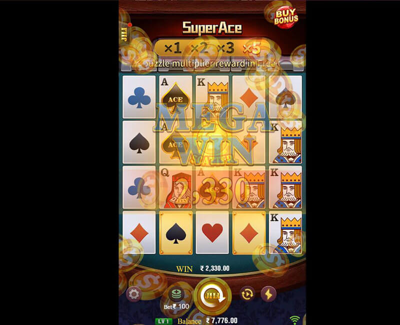 JILI Super Ace Slot - Big Win Bonus