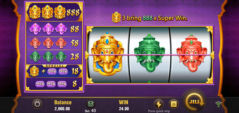 JILI Super Rich Slot - Gold Ganesha + Any Symbol (Green Ganesha and Red Ganesha)