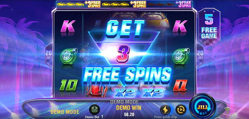 JILI Wild Racer Slot - Collect 6 Wild Symbols To Obtain Free Spins