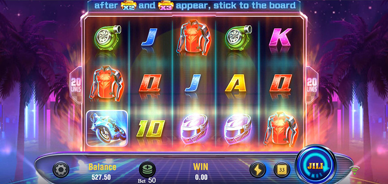 JILI Wild Racer Slot - Triggered Hide Rewards