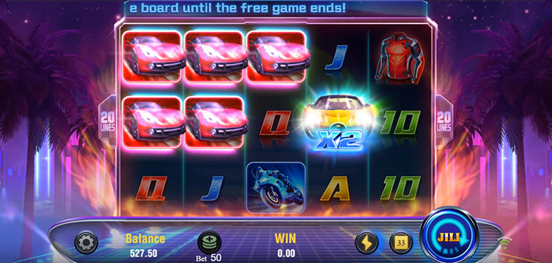 JILI Wild Racer Slot - Triggered Hide Rewards High-Paying Symbols Winning Combinations