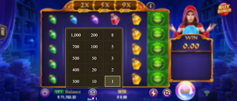 JILI Witches Night Slot - Betting Option, Auto Spin, Turbo Spin