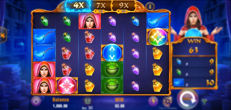 JILI Witches Night Slot - The 1st Locked Win Multiplier