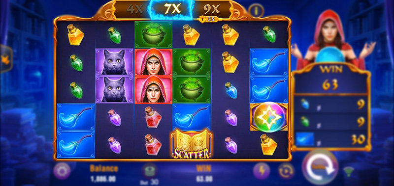 JILI Witches Night Slot - The 2nd Locked Win Multiplier