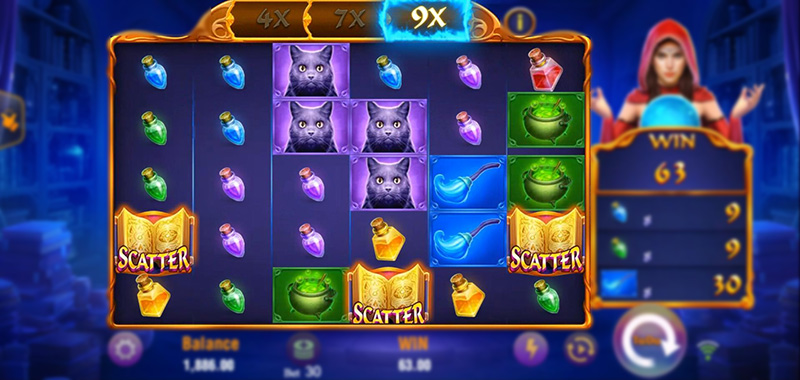 JILI Witches Night Slot - The 3rd Locked Win Multiplier