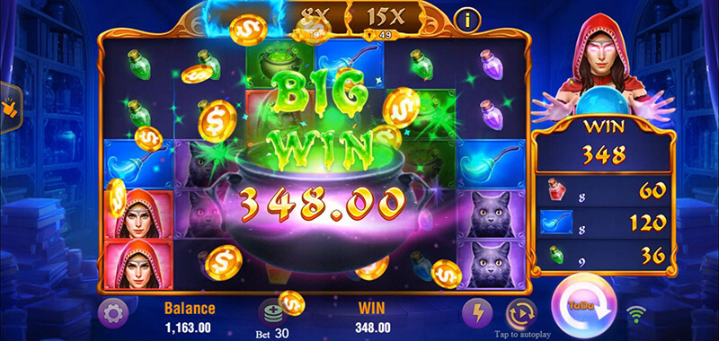 JILI Witches Night Slot - Big Win