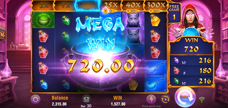 JILI Witches Night Slot - Mega Win