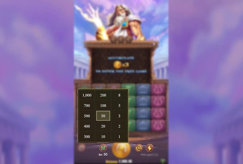 JILI Zeus Slot - Betting Option, Auto Spin, Turbo Spin