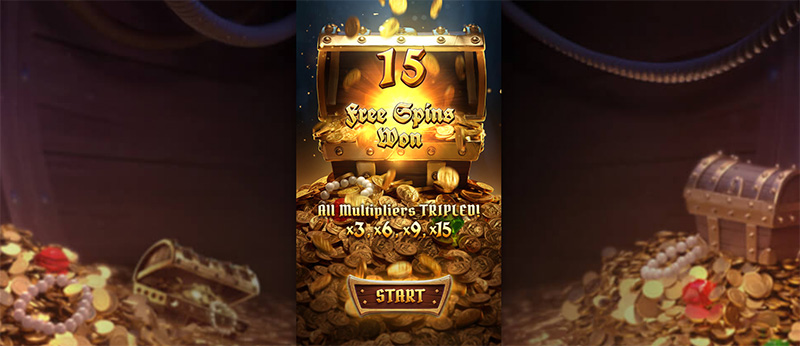 PG Captain's Bounty Slot - Free Spins 15 Times