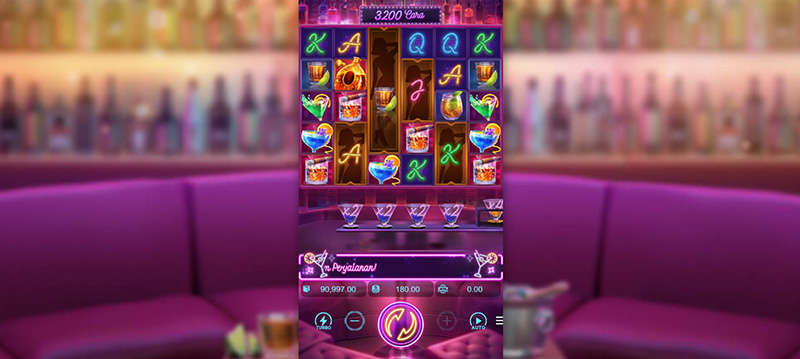 PG Cocktail Nights Slot - Gold Background Symbols