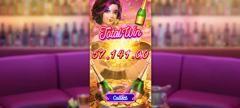 PG Cocktail Nights Slot - Total Win