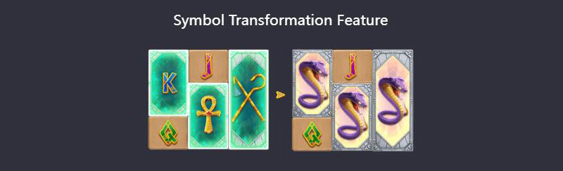 PG Egypt's Book Of Mystery Slot - Symbol Transformation