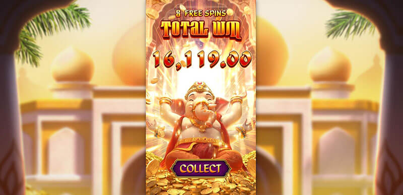 PG Ganesha Fortune Slot - Free Spins Total Win