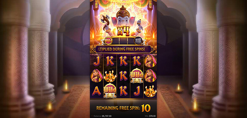 PG Ganesha Gold Slot - Free Spins Wild Symbols