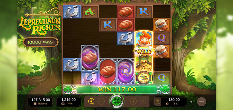 PG Leprechaun Riches Slot - Wild Symbols