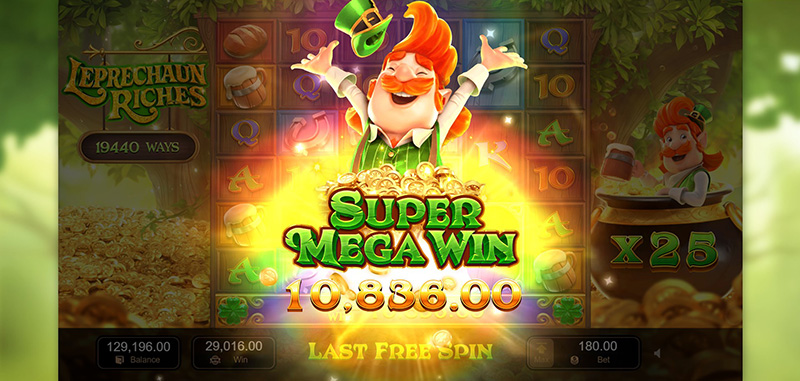 PG Leprechaun Riches Slot - Super Mega Win