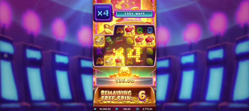 PG Lucky Piggy Slot - Free Spins Bonus Game 4X