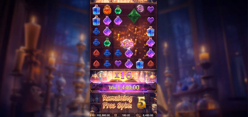 PG Mystic Potion Slot - Free Spins Bonus Multipliers