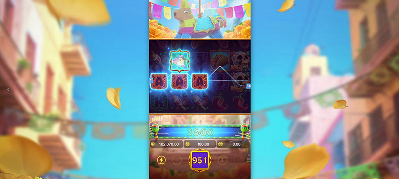 PG Pinata Wins Slot - Gold Framed Symbols to Wild