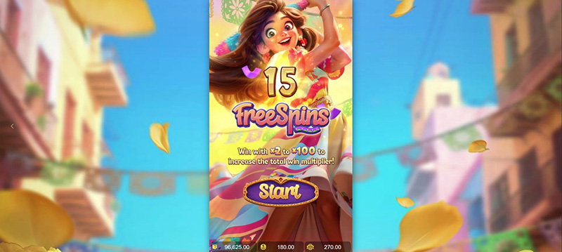 PG Pinata Wins Slot - 15 Free Spins Bonus Game