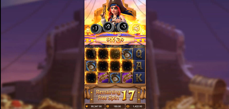 PG Queen of Bounty Slot - Multipliers of x1, x2, x3, and x5.