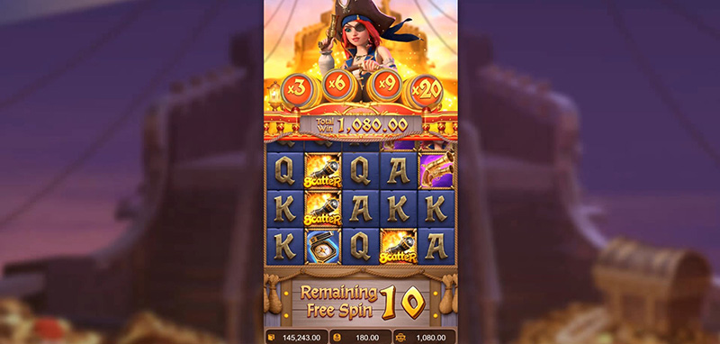 PG Queen of Bounty Slot - Multipliers of x3, x6, x9, and x20.