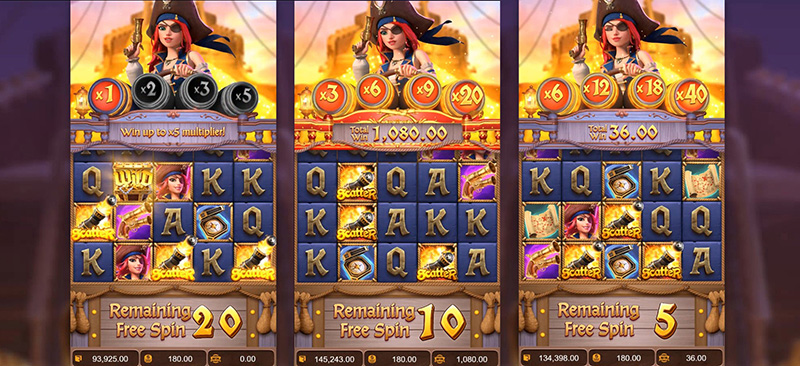 PG Queen of Bounty Slot - 3 Different Free Spins Bonus Game Options