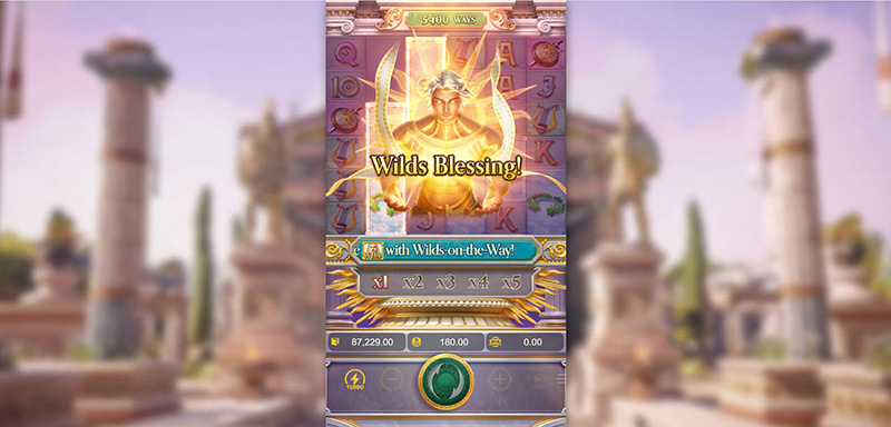 PG Rise of Apollo Slot - Wilds Blessing