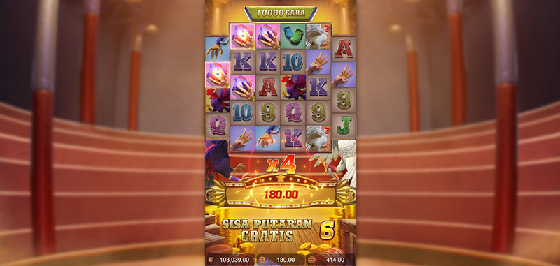 PG Rooster Rumble Slot - Multiplier Feature in Free Spins