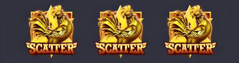 PG Rooster Rumble Slot - 3 Scatter For Free Spins Bonus