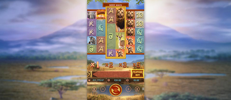 PG Safari Wilds Slot - Feature Buy