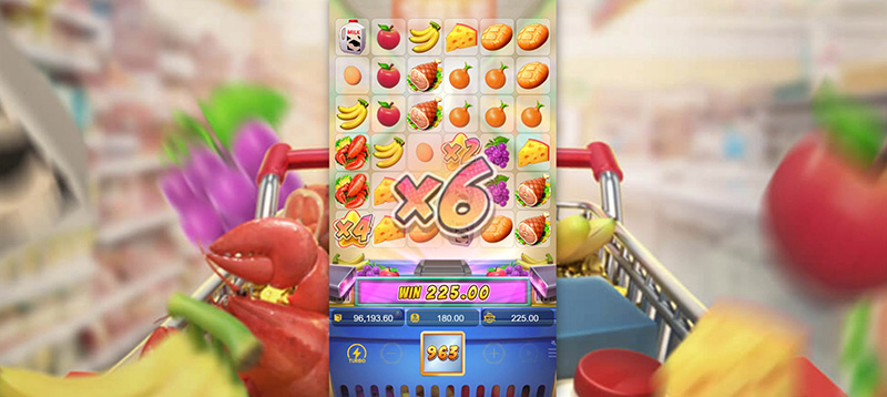 PG Supermarket Spree Slot - Multiplier Symbols Feature 6X