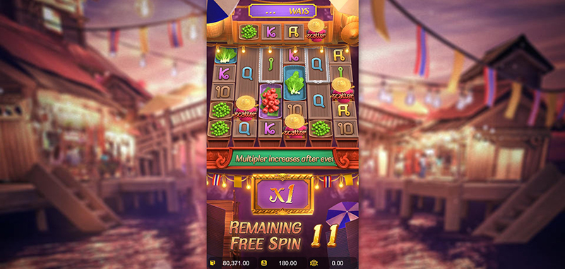 PG Thai River Wonders Slot - Free Spins Bonus Start 1x