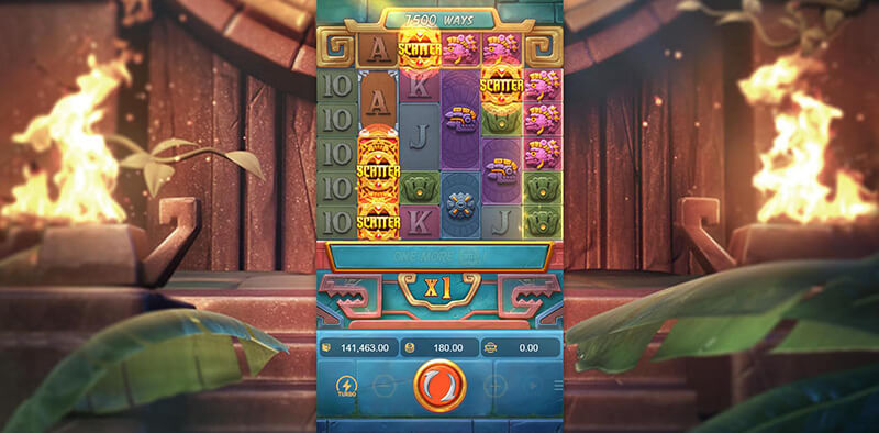 PG Treasures of Aztec Slot - Free Spin Feature