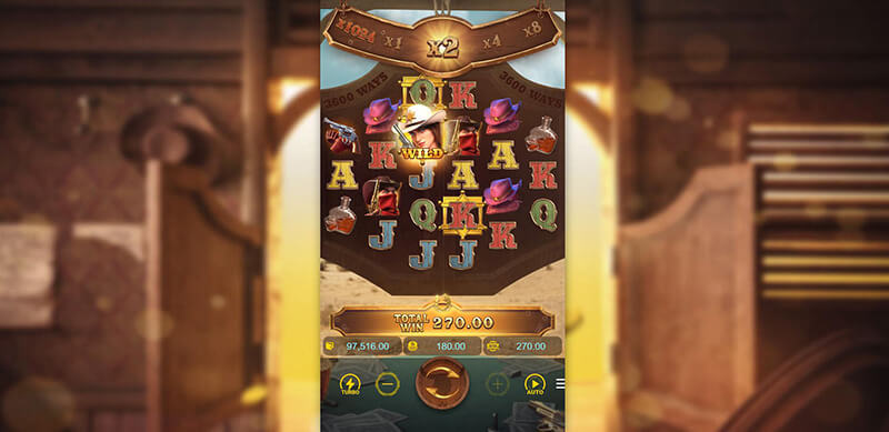 PG Wild Bounty Showdown Slot - Gold Framed Symbols