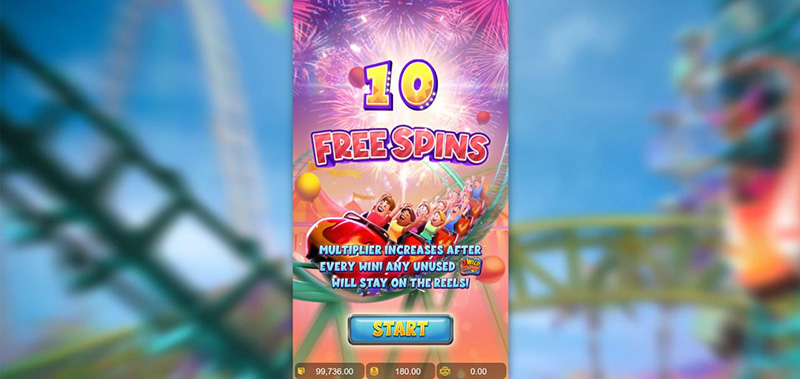 PG Wild Coaster Slot - 10 Free Spins