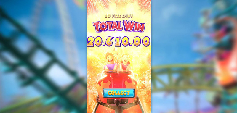 PG Wild Coaster Slot - Free Spins Total Win